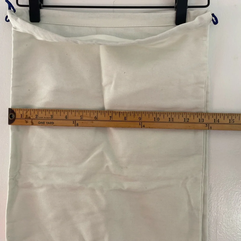Burberry White Dust Bag with Blue Logo